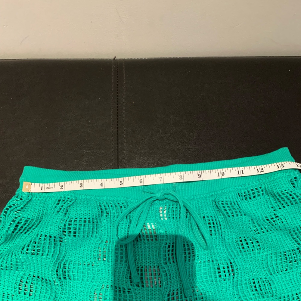 💚WILD FABLE💚OPEN WEAVE TIE FRONT COVER-UP SHORTS. NWT. - Picture 5 of 6
